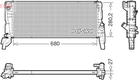 Chodnica BMW / MINI X1 (F48) / 2 Active Tourer (F45) / MINI (F56) 13- DENSO DRM05074