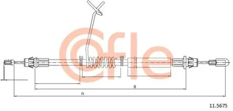 LINKA HAMULCA FORD TRANSIT 06> TYL LEWY 1533/1330MM 11.5675 SZT COFLE 92115675