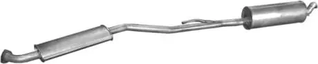Система (глушник03.74+резонатор)03.73) BMW E34 524TD 88-91/525TD 92-96 POLMOSTROW 0308