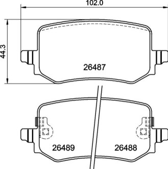 Тормозные колодки (задние) Hyundai Tucson IV 20-/Kia Sportage V 21- BREMBO P30139