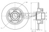 Диск гальмівний (задній) Renault Trafic 01- (280х12) (з підшипником) TOMEX TX71141 (фото 1)