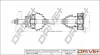 Полуось (передняя) Skoda Fabia 99-14/Roomster 06-15 (L) (36x30x501) DR!VE+ DP2110100885 (фото 1)