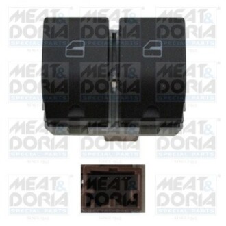 Кнопка стеклоподъемника (L) VW Polo/Fox/Seat Ibiza/Cordoba 03-10 MEAT&DORIA 26125 (фото 1)