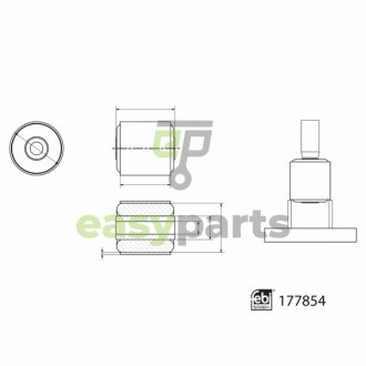 TULEJA WAH. DB C-KLASA W205 E-KLASA W213 13- LE/PR PATRZ KATALOG FEBI BILSTEIN 177854 (фото 1)