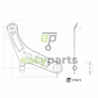 Рычаг подвески (передний/снизу)) (R) Renault Master 2.3 dCi 11- SWAG 33102977