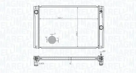 Chodnica TOYOTA AURIS (E15) 1.4D-4D -18, COROLLA 1.4D-4D 06-14 MAGNETI MARELLI 350213178600