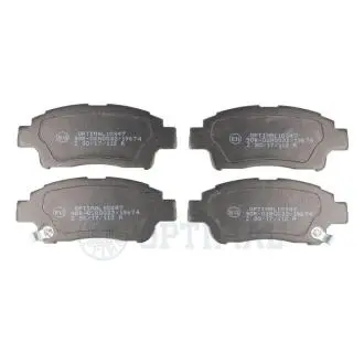 Фото klocki hamulcowe toyota yaris/vitz (p1) 99-04 przod szt Optimal BP10347 KLOCKI HAMULCOWE TOYOTA YARIS/VITZ (P1) 99-04 PRZOD SZT Optimal BP10347