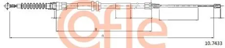 LINKA HAMULCA VW CADDY 08&gt; LE/PR 2025/757MM 10.7433 SZT COFLE 92107433 (фото 1)