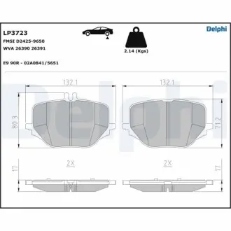 Фото klocki ham. S350,S400,S450,S500,S580,S580 MAYBACH,S680 Maybach Delphi LP3723 Klocki ham. S350,S400,S450,S500,S580,S580 MAYBACH,S680 Maybach Delphi LP3723
