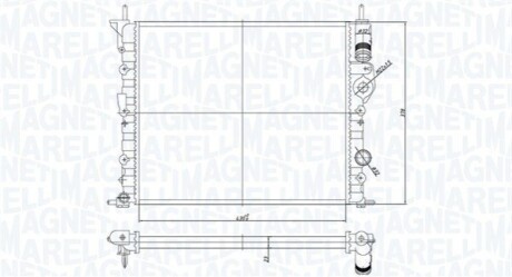 Chіodnica RENAULT CLIO II DACIA LOGAN, RENAULT CLIO II 1.4/1.6 MAGNETI MARELLI 350213194700