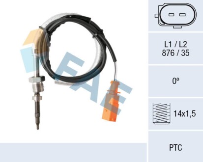 Датчик температури ВГ VW Caddy III 1.9-2.0TDI 04-10 (STS0027) FAE 68028