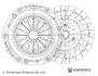 Демпфер + комплект сцепления VW T5/T6 2.0 TDI 09- (+выжимной) ADBP300012