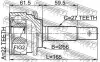 Шрус наружный 22X56X27 (NISSAN PRIMERA P11 1996-2001) FEBEST 0210051 (фото 3)