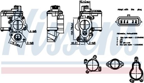 Zaw¢r EGR NISSAN RENAULT PRIMASTAR 01- ESPACE 03- LAGUNA 08- NISSENS 98265