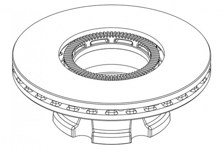 Тормозной диск PETERS TRUCK 106.004-10 DAF LF 330MM ABS TYЈ PE AUTOMOTIVE 10600410A