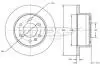 Диск тормозной (задний) MB Sprinter 208-319 06- (298x16) TOMEX TX7160 (фото 1)