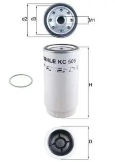 Фильтр топлива KNECHT/MAHLE TRUCK KC 505D MERCEDES TRUCKS MAHLE / KNECHT KC505D