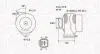 ALTERNATOR 12V HONDA CIVIC 1.4,HONDA SZT MAGNETI MARELLI 063731727010 (фото 1)