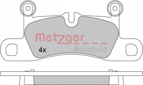 Колодки тормозные (задние) Porsche Cayenne/VW Touareg 10- METZGER 1170523 (фото 1)
