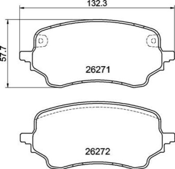 KLOCKI HAMULCOWE FORD PUMA (J2K, CF7) 09/19-> SZT BREMBO P24236