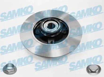 Диск тормозной C3,4 P207,307 +иоиysko +pierњж.ABS tyі SAMKO C1013PCA