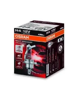Набiр ламп H4 12V 60/55W Night Breaker Unlimited +110% OSRAM 64193NBU (фото 1)