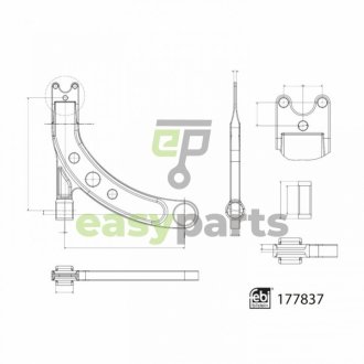 WAHACZ FIAT P. 500X 1,3-1,6 JEEP RENEGADE 14- PR DOLNY FEBI BILSTEIN 177837