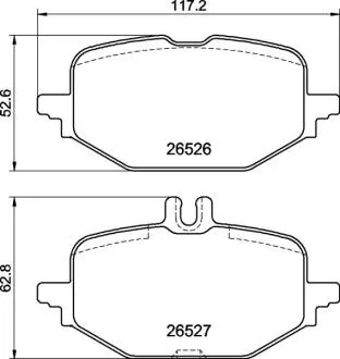 Колодки тормозные (передние) MB C-class (W206/S206) 21- BREMBO P50172