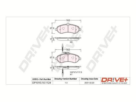 KLOCKI HAM. PRZУD CITROEN JUMPY 1.6-0.0 HDI 07- /+ABS/ DR!VE+ DP1010101124