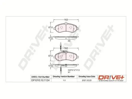 KLOCKI HAM. PRZУD CITROEN JUMPY 1.6-0.0 HDI 07- /+ABS/ DR!VE+ DP1010101124