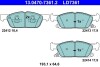 Колодки тормозные (передние) Ford Galaxy III/S-Max 15- ATE 13047073612 (фото 1)