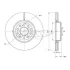 Диск тормозной (передний) VW Caddy III 04- (312x25) TOMEX TX7112 (фото 2)