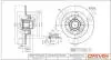 TARCZA HAM. RENAULT SAFRANE 02- 300X9.5 WITH BEARING DR!VE+ DP1010111675 (фото 1)