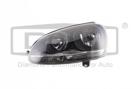 Headlight with motor and bulb. white frame. left.w DPA 89410239002