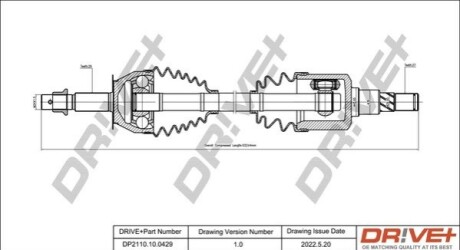 P├ô┼üO┼Ü NAP─śDOWA NISSAN NAVARA 05- LEWA/PR AWA DR!VE+ DP2110100429