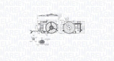 Elektrowentylator chłodnicy MINI MINI (R50, R53) MAGNETI MARELLI 069422858010