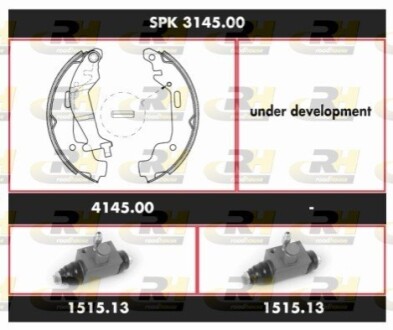 Комплект тормозов, барабанный тормозной механизм ROADHOUSE SPK314500