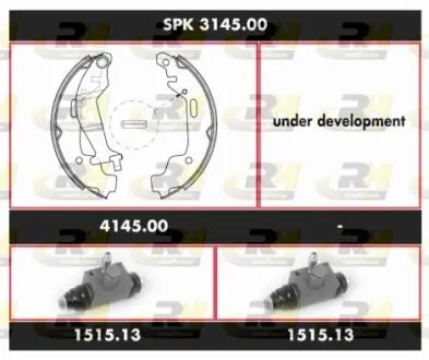 Фото комплект тормозов, барабанный тормозной механизм ROADHOUSE SPK314500 Комплект тормозов, барабанный тормозной механизм ROADHOUSE SPK314500