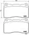 Klocki ham. DODGE/HOLDEN/HONDA/MITSUBISHI/SUBARU BREMBO P54039X (фото 1)