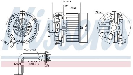 Моторчик грубки Renault Duster/Logan 1.0-2.0 03- NISSENS 87385