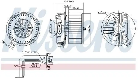 Моторчик грубки Renault Duster/Logan 1.0-2.0 03- NISSENS 87385