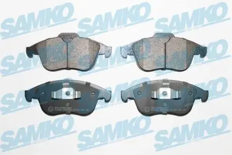 Фото комплект дисковых тормозных колодок. MEGANE III SAMKO 5SP1534 Комплект дисковых тормозных колодок. MEGANE III SAMKO 5SP1534