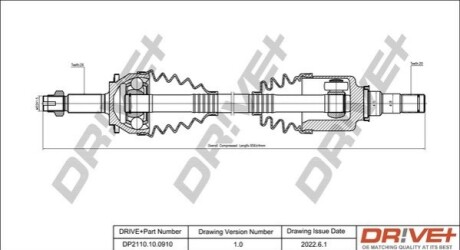 P├ô┼üO┼Ü NAP─śDOWA TOYOTA AVENSIS 08-18 PRAW A DR!VE+ DP2110100910