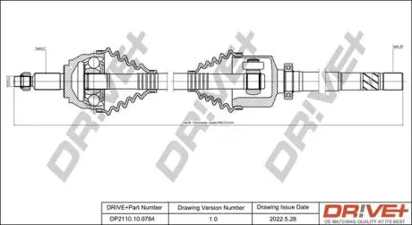 P├ô┼üO┼Ü NAP─śDOWA RENAULT LAGUNA 07-15 PRAW A DR!VE+ DP2110100784