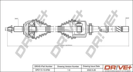 P├ô┼üO┼Ü NAP─śDOWA RENAULT LAGUNA 07-15 PRAW A DR!VE+ DP2110100782