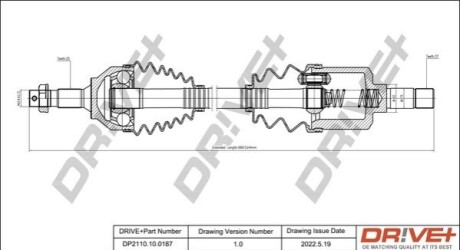 P├ô┼üO┼Ü NAP─śDOWA CITROEN C5 2.0HDI 04- LEW A DR!VE+ DP2110100187 (фото 1)