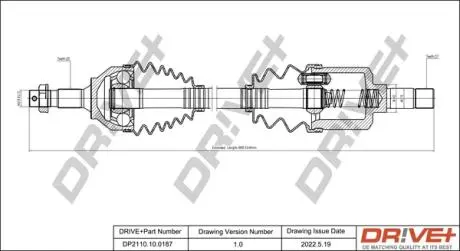 P├ô┼üO┼Ü NAP─śDOWA CITROEN C5 2.0HDI 04- LEW A DR!VE+ DP2110100187