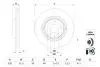 TARCZA HAM. MAZDA P. 6/CX-5/CX-9 2,2 D/2,5 16- BOSCH 0986479H02 (фото 1)