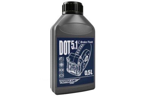 Гальмiвна рiдина DOT-5.1 0.5L TOMEX DO50 (фото 1)