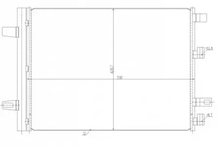 SKRAPLACZ KLIMATYZACJI MERCEDES A-SERIES 18- NRF 350465